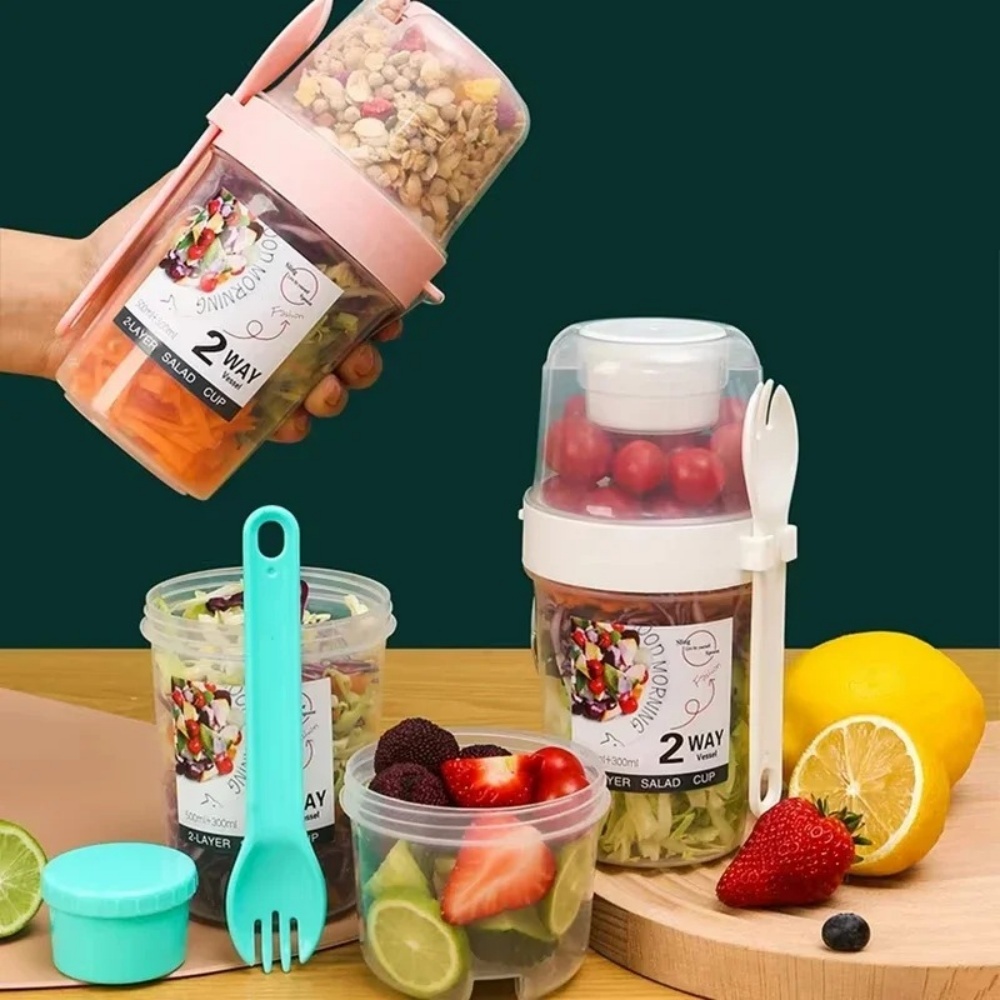 Baby Food Thermos - Portable Salad Cup Breakfast Cup Food