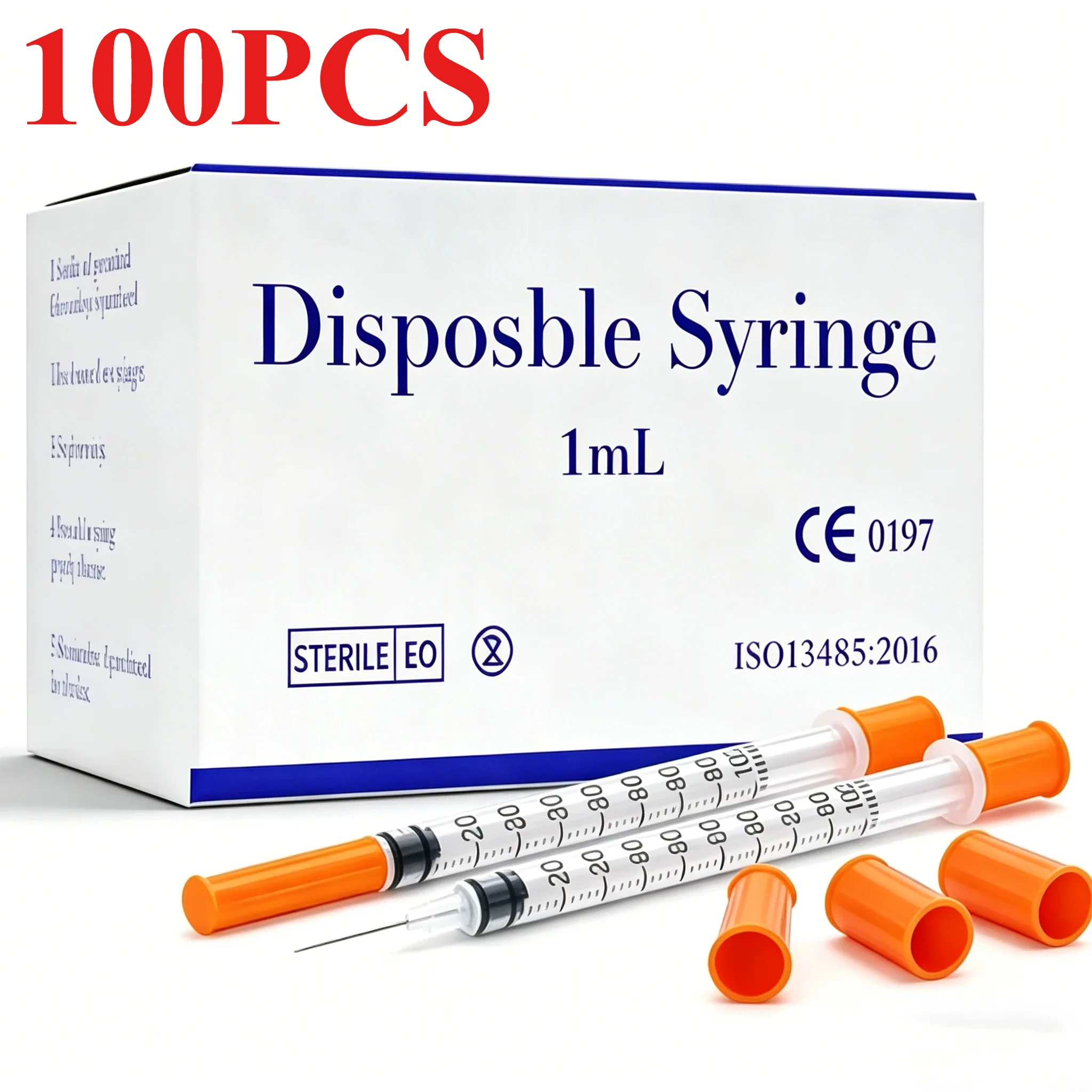 Baby Food Allergy Rash - 100 Pieces 1ml/0.5mlcc Various Sizes Disposable