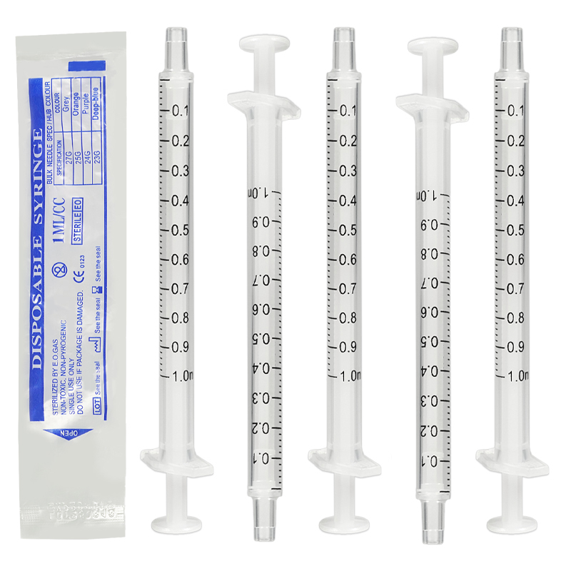 Baby Food Allergy Rash - 100pcs 1ml Sterile Disposable Syringe Without