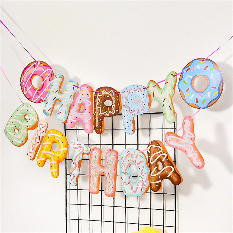 Cute Donut Happy Birthday Part - đánh giá và giá Baby Food Dessert
