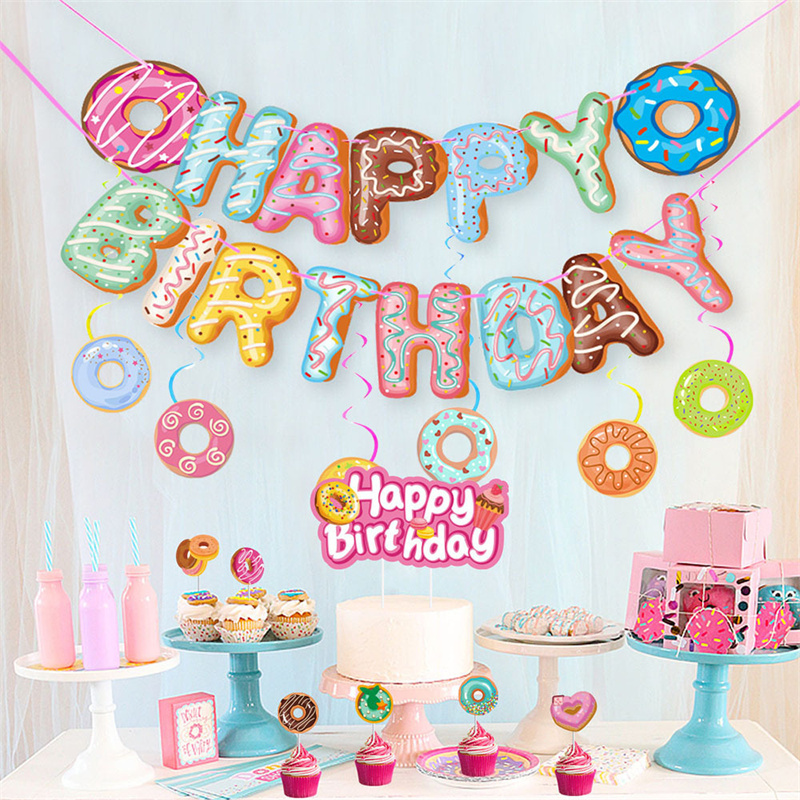 Cute Donut Happy Birthday Part - đánh giá và giá Baby Food Dessert