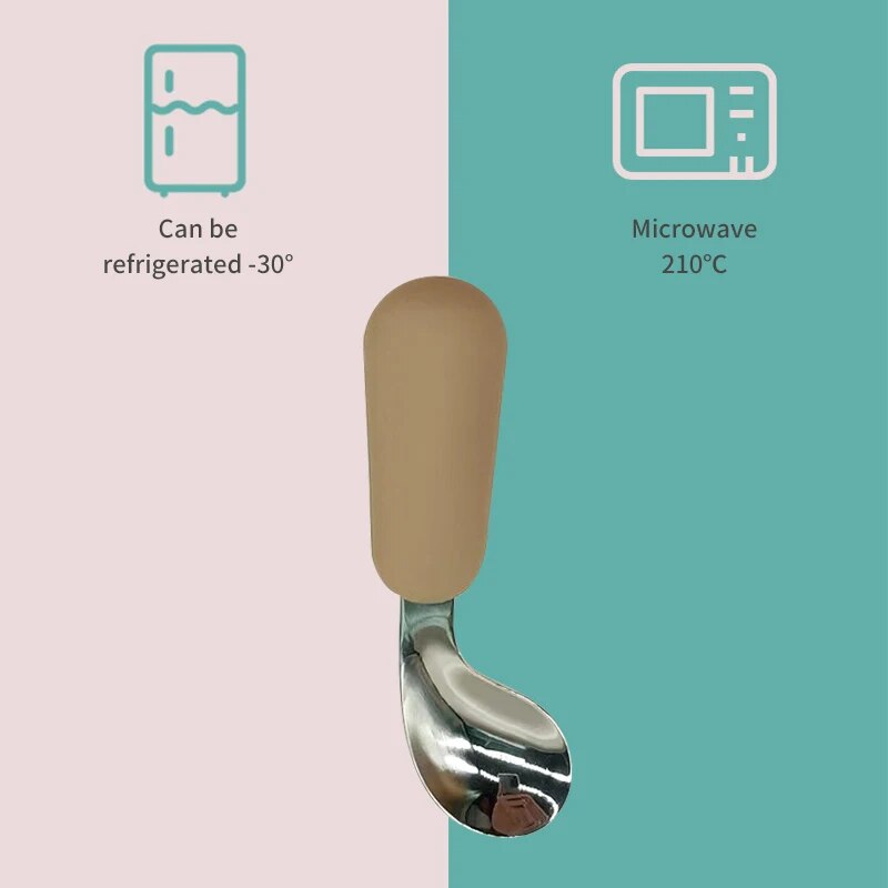 Baby Spoon Fork Set 316 Stainl - đánh giá và giá Baby Food Utensil