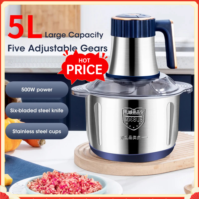5L Electric Meat Grinders 304  - đánh giá và giá Baby Food Vegetables