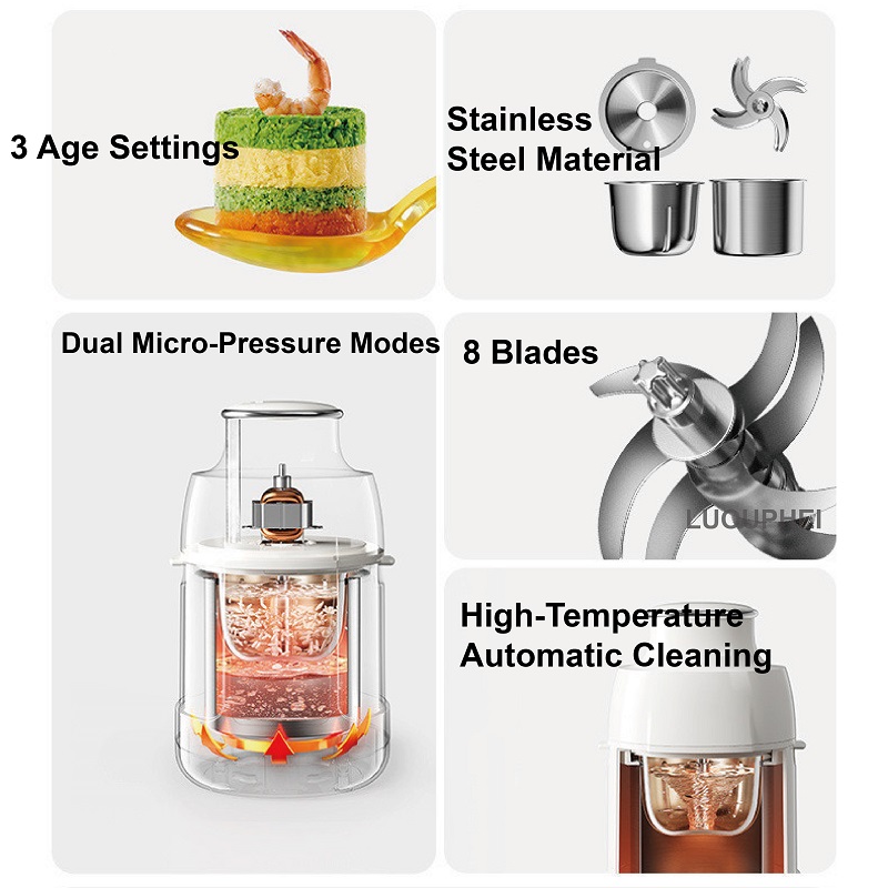 220V Baby Food Processor All-S - đánh giá và giá Baby Food Grinder