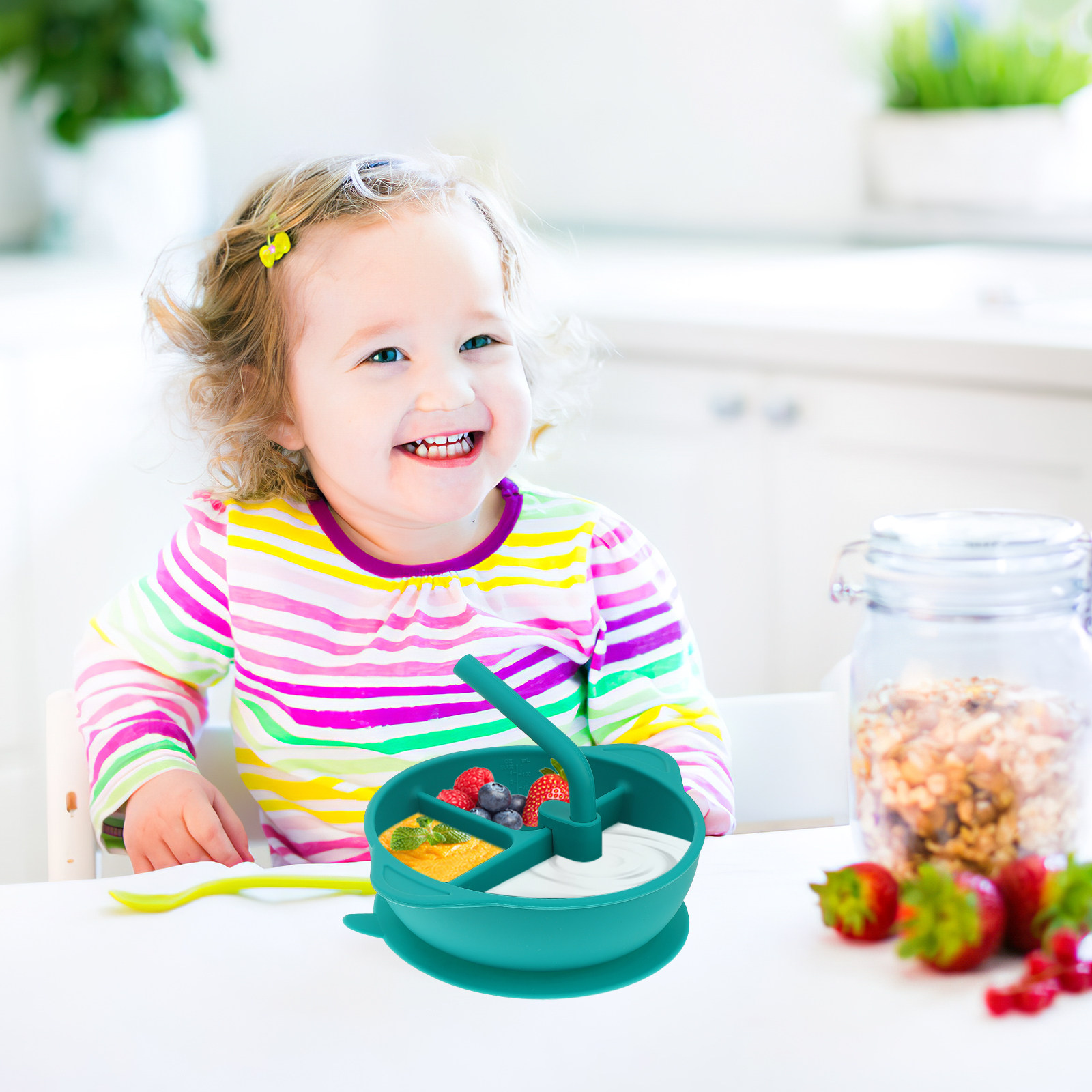 1Pcs Anti-Break Silicone Dinne - đánh giá và giá Baby Food Dessert