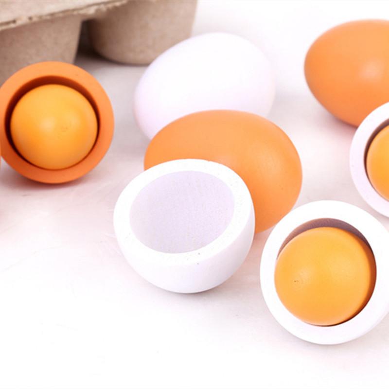 6Pcs Kitchen Wooden Artificial - đánh giá và giá Baby Food Egg