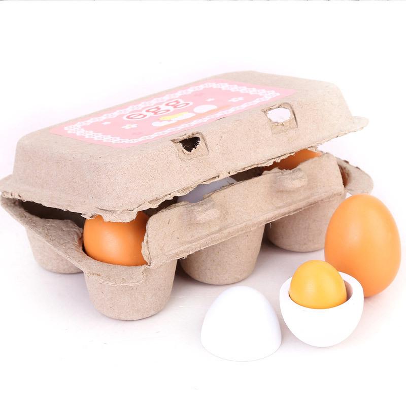 6Pcs Kitchen Wooden Artificial - đánh giá và giá Baby Food Egg