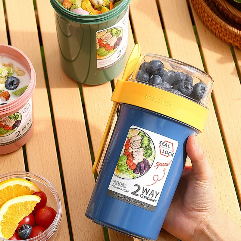 Bento Lunch Box Salad Oatmeal  - đánh giá và giá Baby Food Thermos