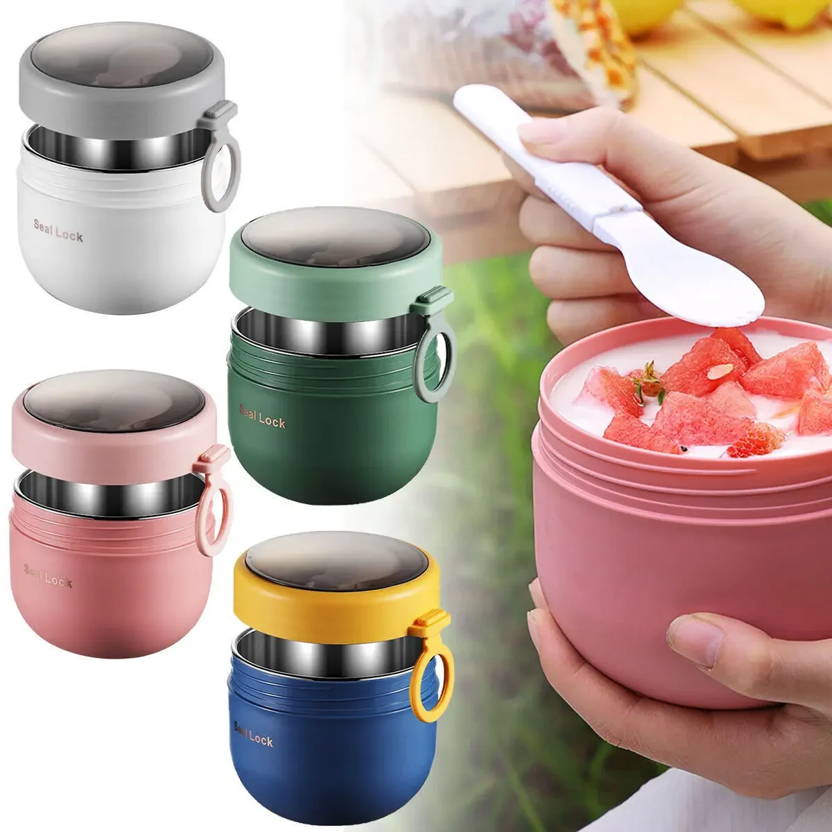 600ml/800ml  Breakfast Cups wi - đánh giá và giá Baby Food Thermos