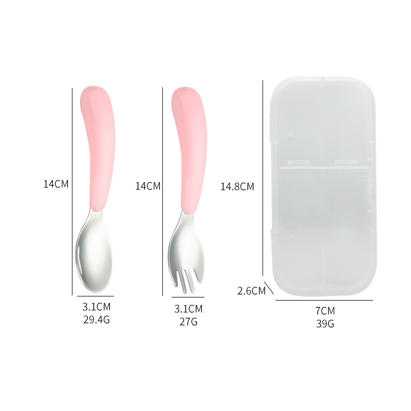 304 Stainless Steel Spoon Fork - đánh giá và giá Baby Food Utensil