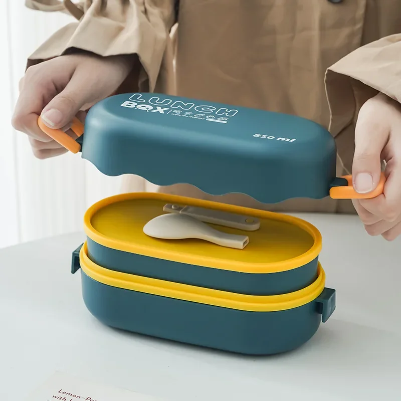 850ML Lunch Box Double-layer P - đánh giá và giá Baby Food Thermos