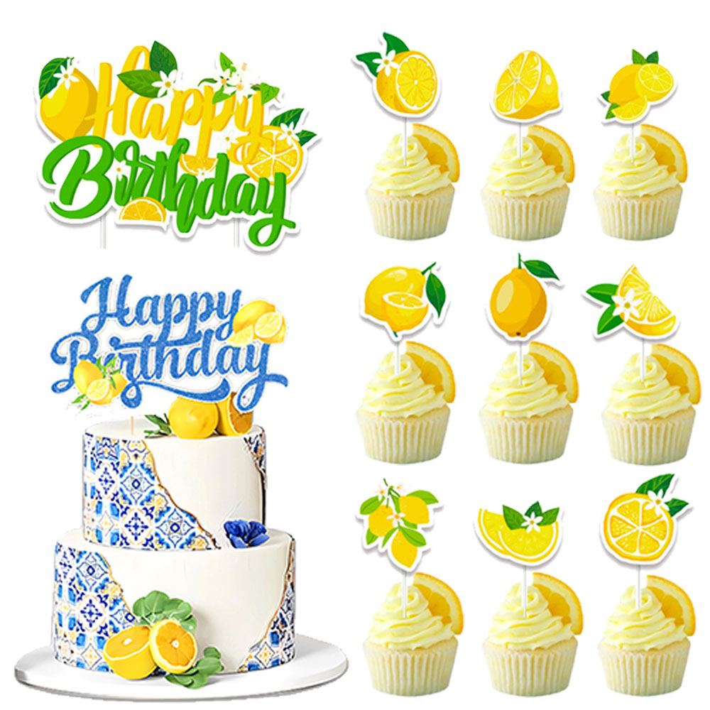 Lemon Cupcake Toppers Summer C - đánh giá và giá Baby Food Ideas