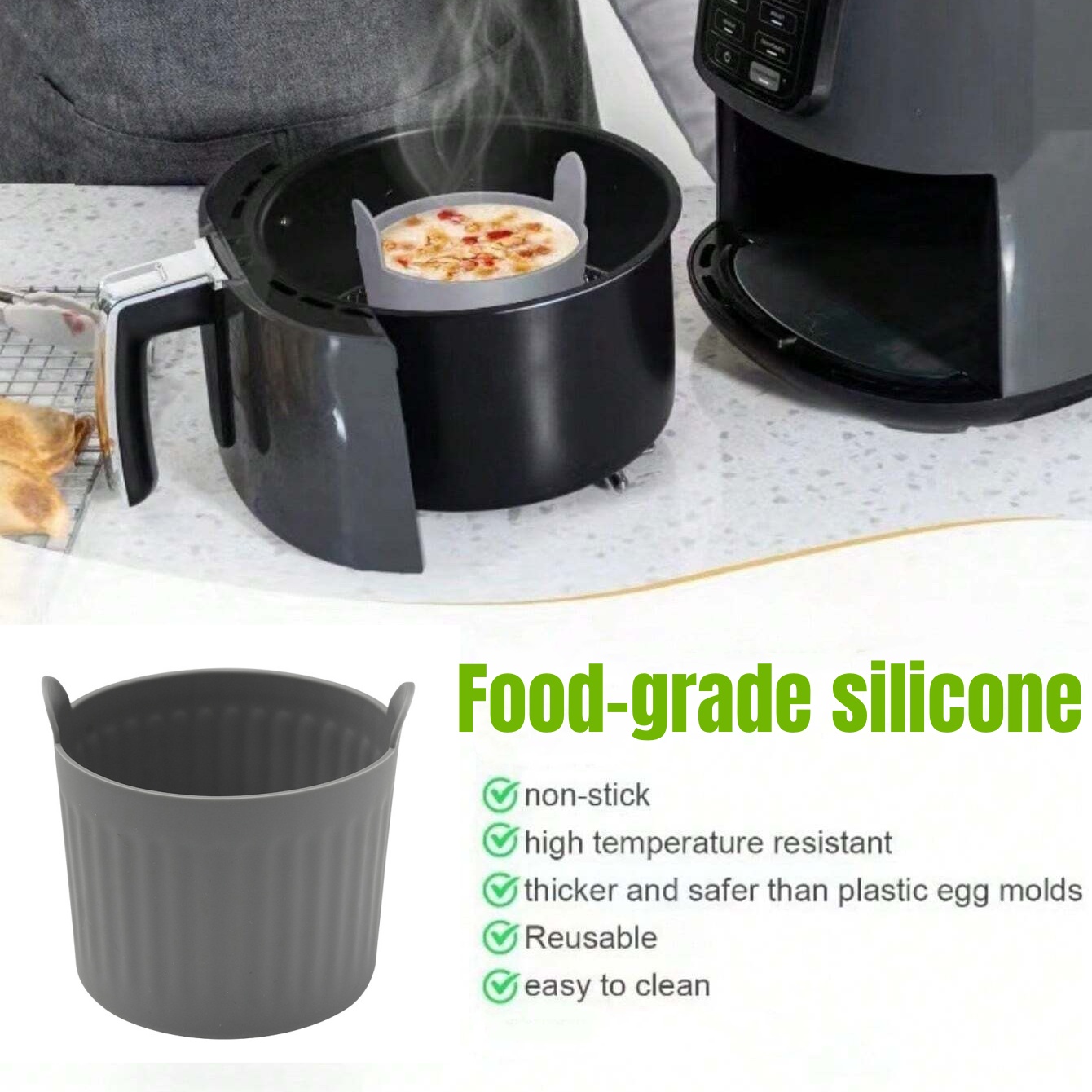 4Pcs Silicone Air Fryer Baking - đánh giá và giá Baby Food Egg