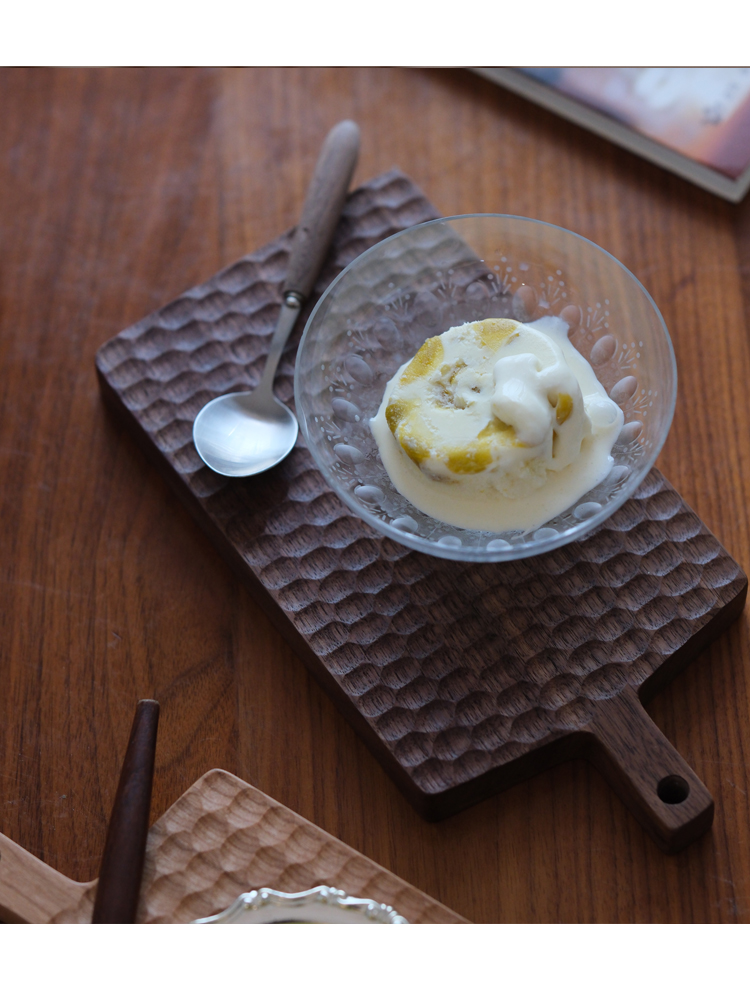 Carved Cherry Wood Small Chopp - đánh giá và giá Baby Food Dessert