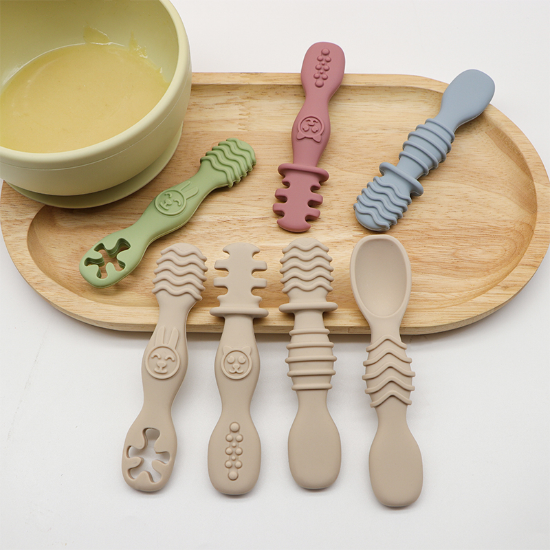 4pcs Silicone baby Food Spoon, - đánh giá và giá Baby Food For 6 Months